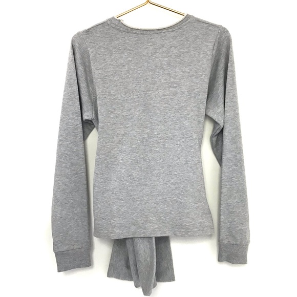 Cheap Monday Curie Sweat Pullover Gray Tie Front - Picture 8 of 9